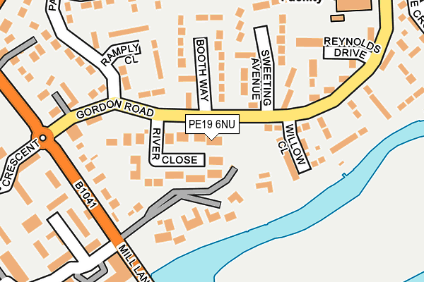 PE19 6NU map - OS OpenMap – Local (Ordnance Survey)