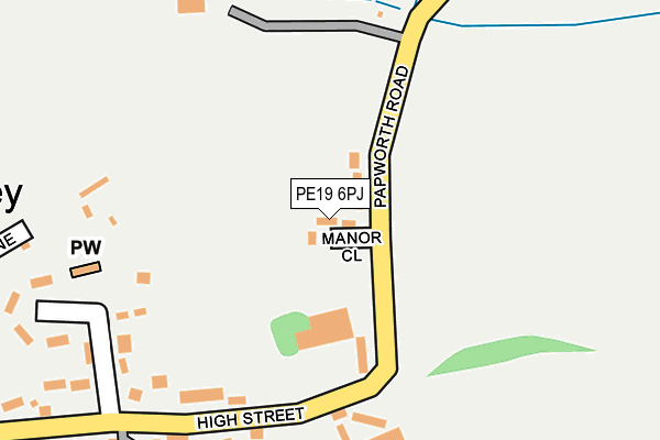 PE19 6PJ map - OS OpenMap – Local (Ordnance Survey)