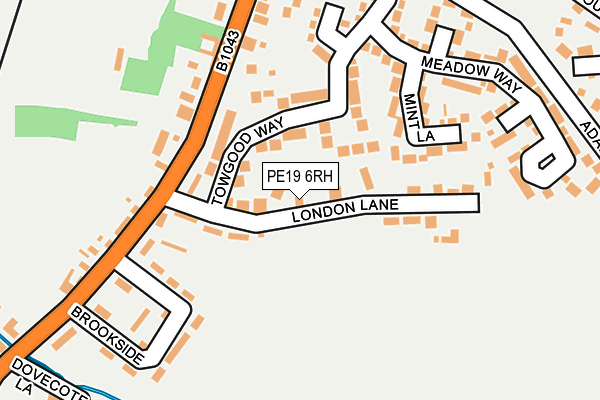 PE19 6RH map - OS OpenMap – Local (Ordnance Survey)