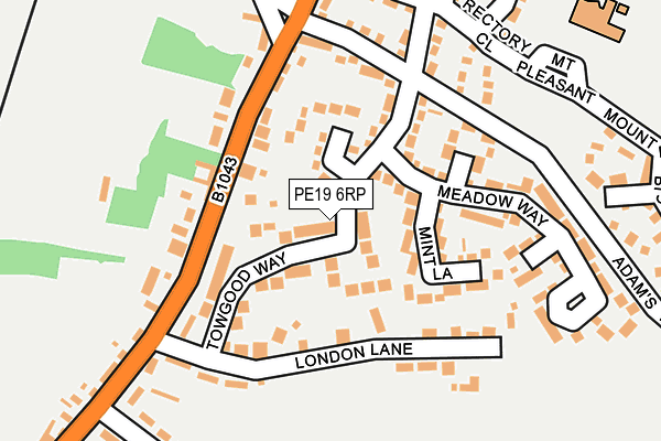 PE19 6RP map - OS OpenMap – Local (Ordnance Survey)