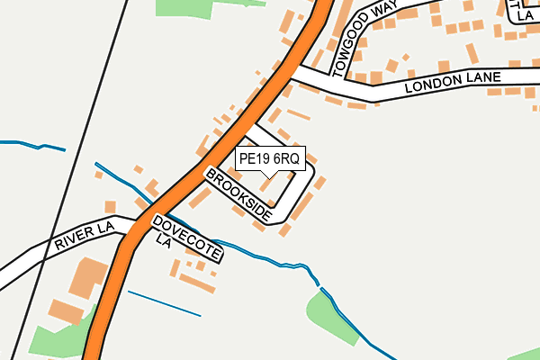 PE19 6RQ map - OS OpenMap – Local (Ordnance Survey)