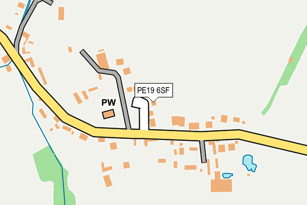 PE19 6SF map - OS OpenMap – Local (Ordnance Survey)