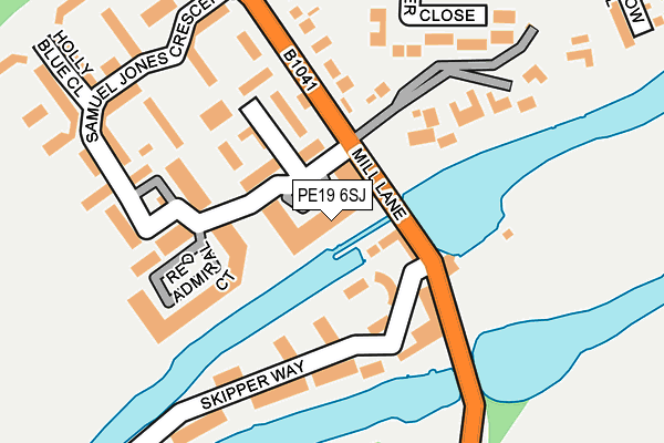 PE19 6SJ map - OS OpenMap – Local (Ordnance Survey)