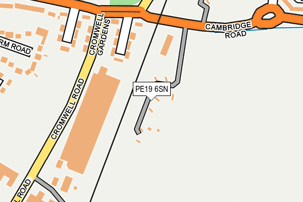 PE19 6SN map - OS OpenMap – Local (Ordnance Survey)