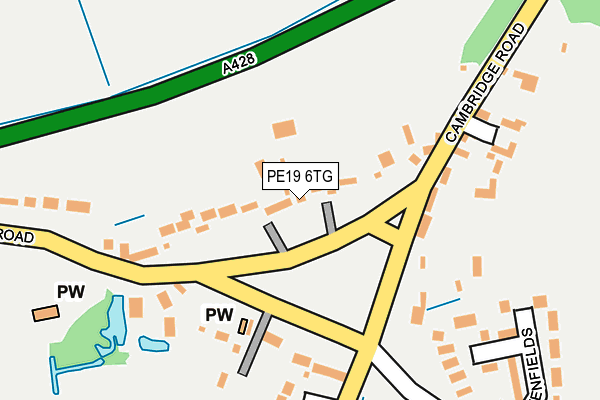 PE19 6TG map - OS OpenMap – Local (Ordnance Survey)