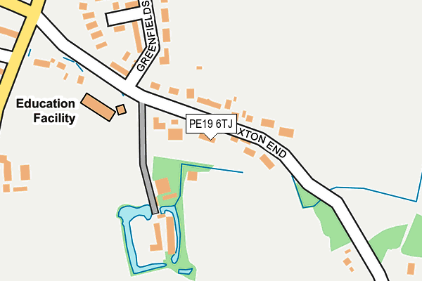PE19 6TJ map - OS OpenMap – Local (Ordnance Survey)