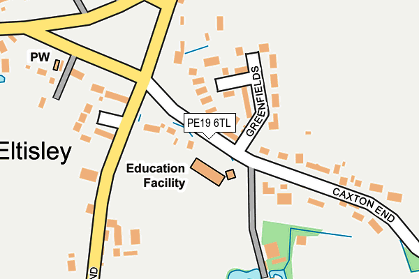 PE19 6TL map - OS OpenMap – Local (Ordnance Survey)