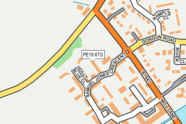 PE19 6TS map - OS OpenMap – Local (Ordnance Survey)