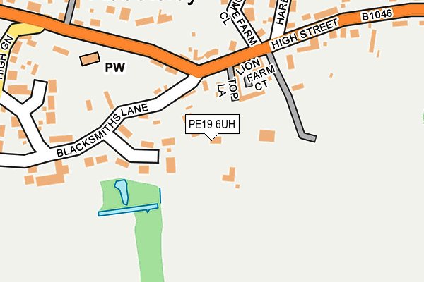 PE19 6UH map - OS OpenMap – Local (Ordnance Survey)