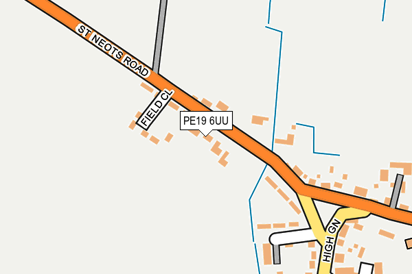 PE19 6UU map - OS OpenMap – Local (Ordnance Survey)