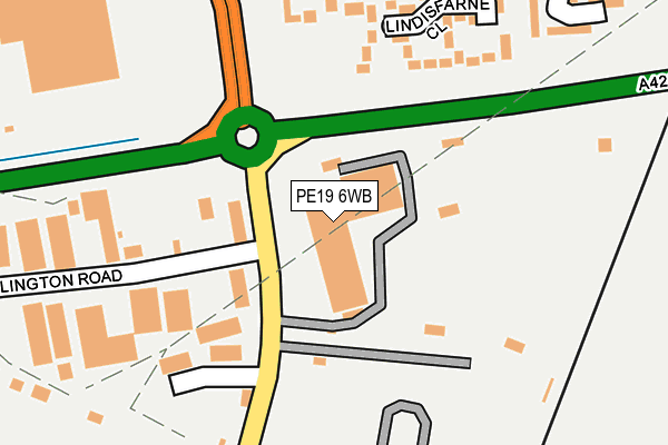 PE19 6WB map - OS OpenMap – Local (Ordnance Survey)