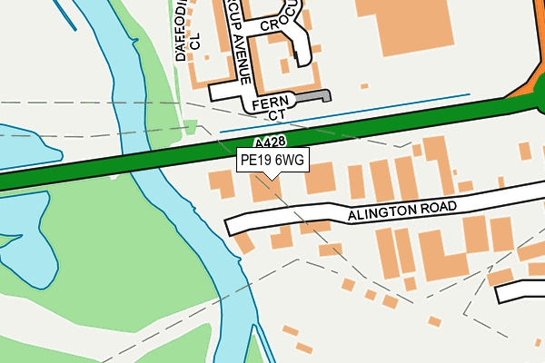 PE19 6WG map - OS OpenMap – Local (Ordnance Survey)