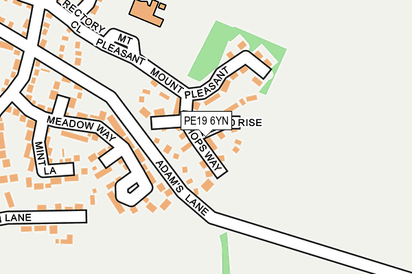 PE19 6YN map - OS OpenMap – Local (Ordnance Survey)