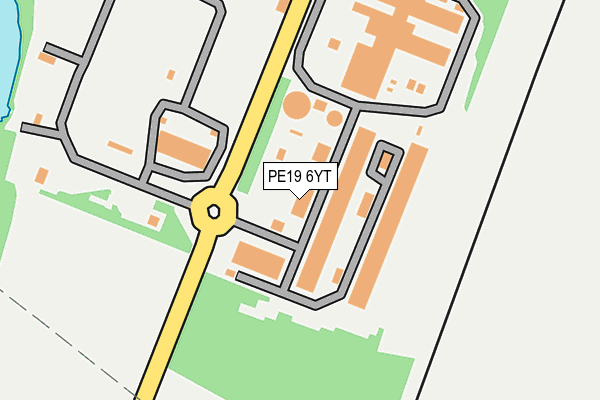 PE19 6YT map - OS OpenMap – Local (Ordnance Survey)