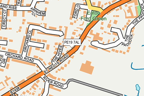 PE19 7AL map - OS OpenMap – Local (Ordnance Survey)