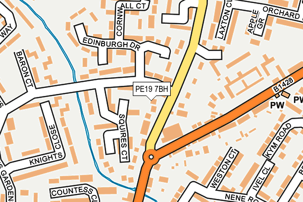 PE19 7BH map - OS OpenMap – Local (Ordnance Survey)