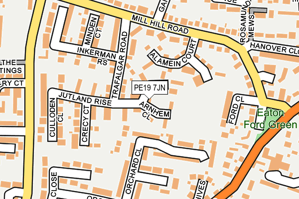 PE19 7JN map - OS OpenMap – Local (Ordnance Survey)