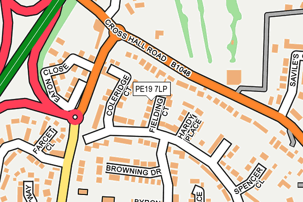 PE19 7LP map - OS OpenMap – Local (Ordnance Survey)