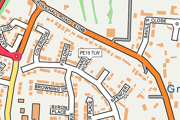 PE19 7LW map - OS OpenMap – Local (Ordnance Survey)