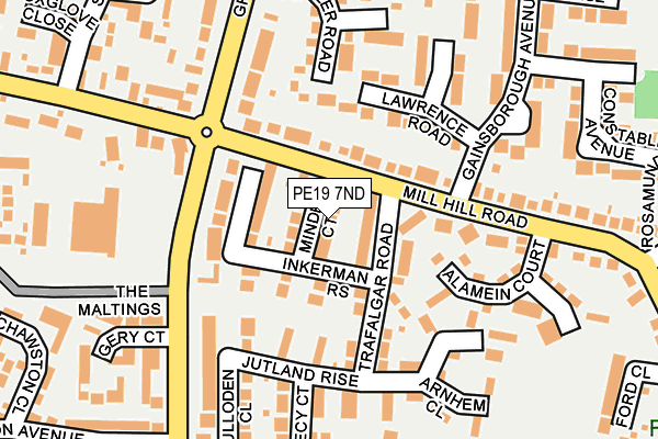 PE19 7ND map - OS OpenMap – Local (Ordnance Survey)