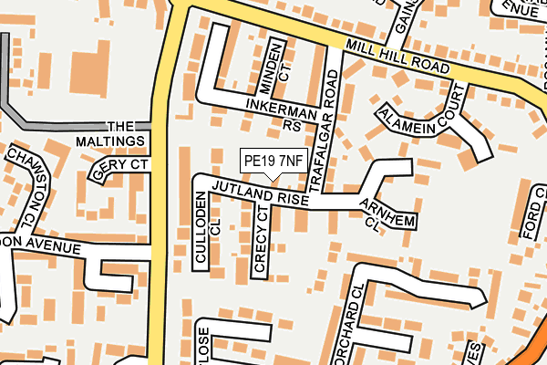 PE19 7NF map - OS OpenMap – Local (Ordnance Survey)