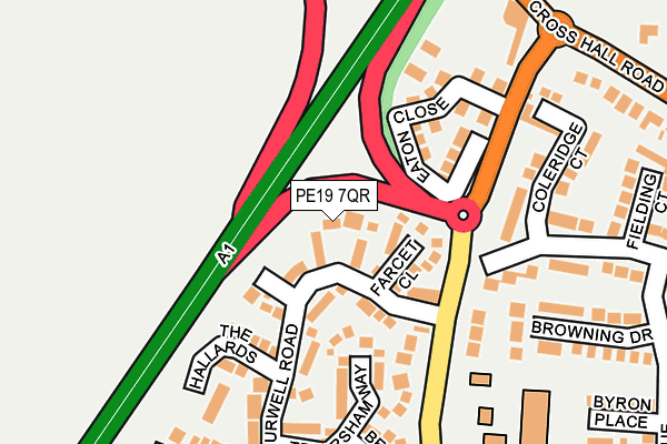 PE19 7QR map - OS OpenMap – Local (Ordnance Survey)