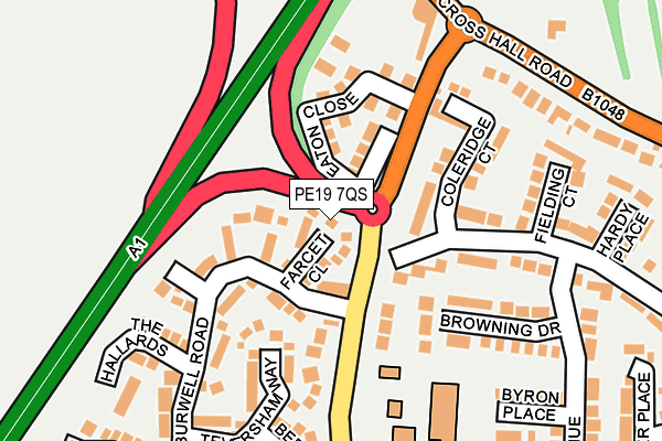 PE19 7QS map - OS OpenMap – Local (Ordnance Survey)