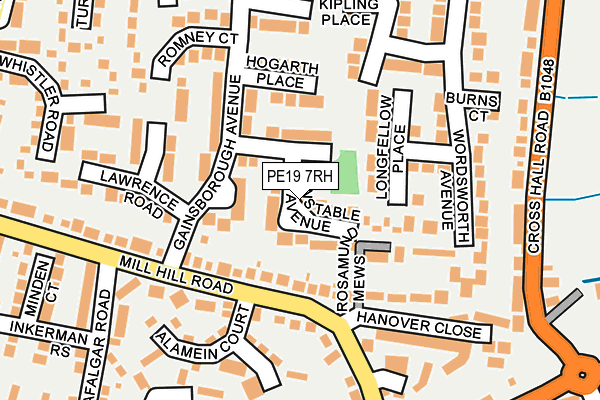 PE19 7RH map - OS OpenMap – Local (Ordnance Survey)