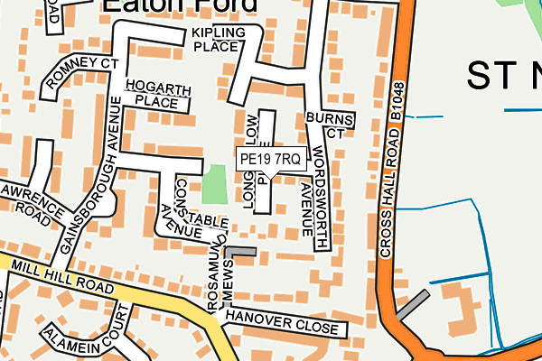 PE19 7RQ map - OS OpenMap – Local (Ordnance Survey)