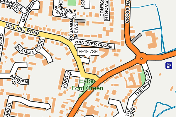 PE19 7SH map - OS OpenMap – Local (Ordnance Survey)