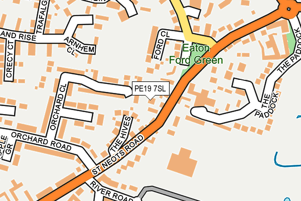PE19 7SL map - OS OpenMap – Local (Ordnance Survey)