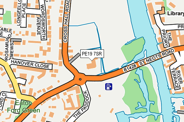 PE19 7SR map - OS OpenMap – Local (Ordnance Survey)