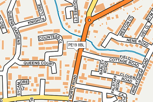 PE19 8BL map - OS OpenMap – Local (Ordnance Survey)