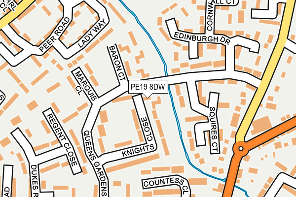 PE19 8DW map - OS OpenMap – Local (Ordnance Survey)
