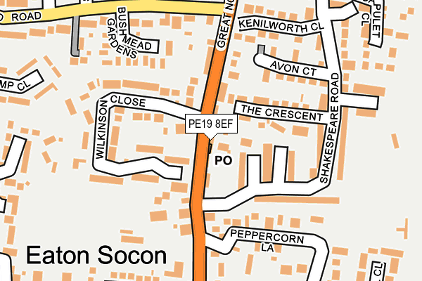 Map of EATONS BUILDING LTD at local scale