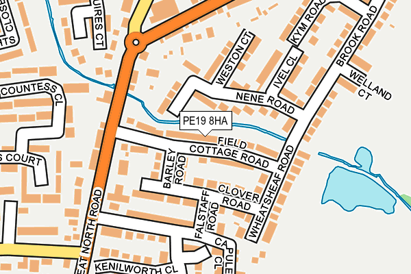 PE19 8HA map - OS OpenMap – Local (Ordnance Survey)