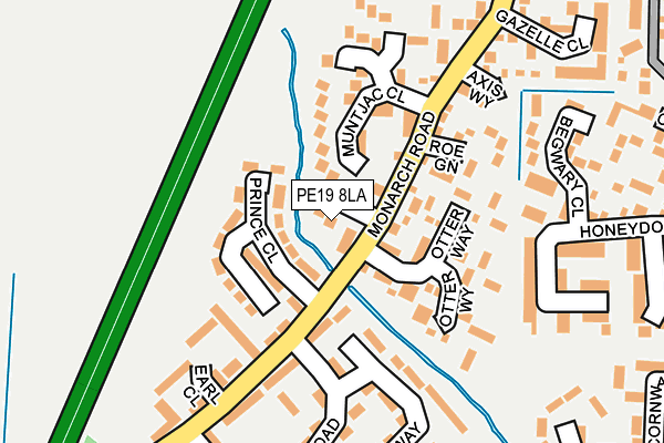PE19 8LA map - OS OpenMap – Local (Ordnance Survey)