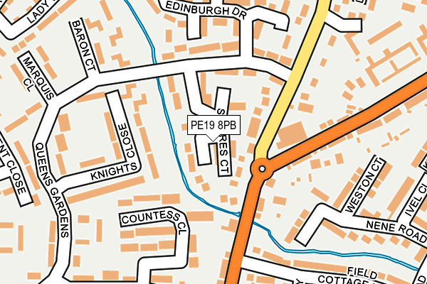 PE19 8PB map - OS OpenMap – Local (Ordnance Survey)