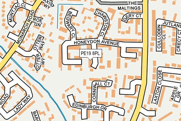 PE19 8PL map - OS OpenMap – Local (Ordnance Survey)