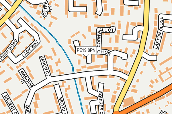 PE19 8PN map - OS OpenMap – Local (Ordnance Survey)
