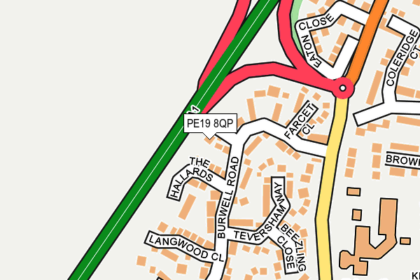 PE19 8QP map - OS OpenMap – Local (Ordnance Survey)