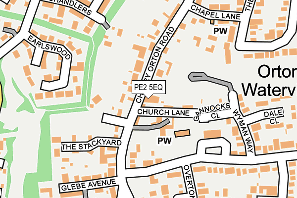 PE2 5EQ map - OS OpenMap – Local (Ordnance Survey)