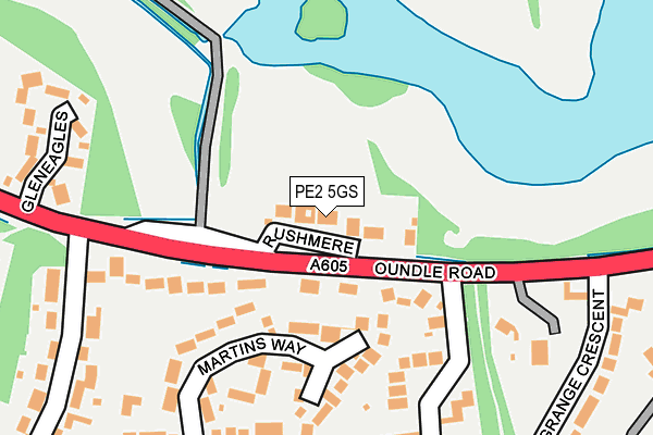 PE2 5GS map - OS OpenMap – Local (Ordnance Survey)