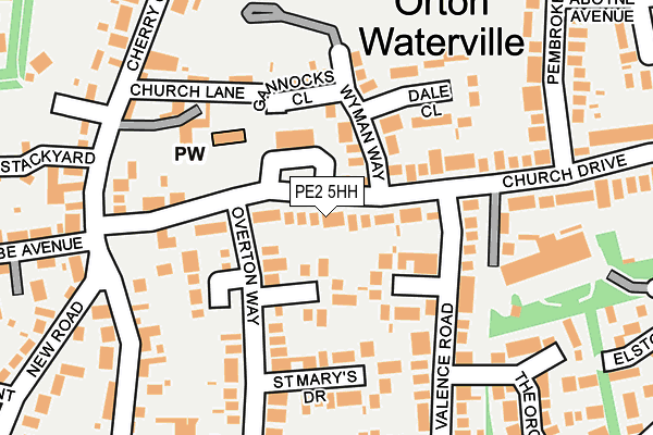 PE2 5HH map - OS OpenMap – Local (Ordnance Survey)
