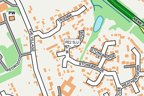 PE2 5LU map - OS OpenMap – Local (Ordnance Survey)