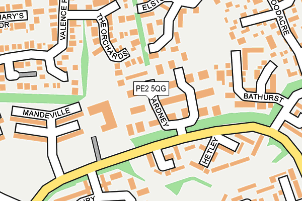 PE2 5QG map - OS OpenMap – Local (Ordnance Survey)