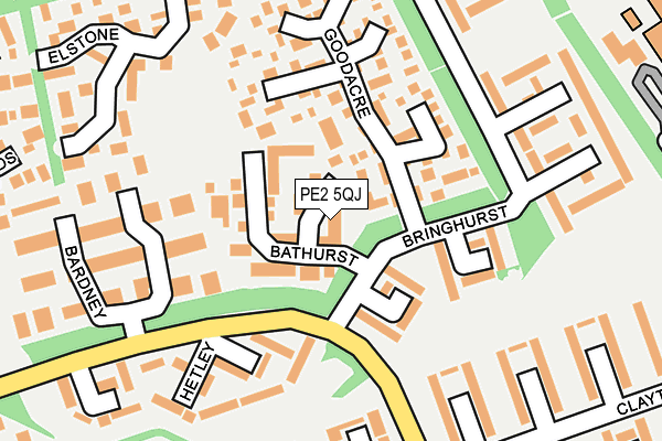 PE2 5QJ map - OS OpenMap – Local (Ordnance Survey)