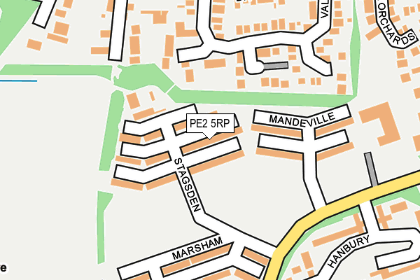 PE2 5RP map - OS OpenMap – Local (Ordnance Survey)