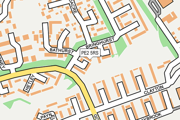 PE2 5RS map - OS OpenMap – Local (Ordnance Survey)
