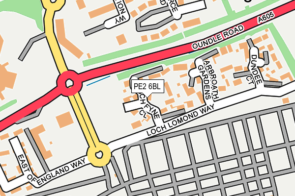 PE2 6BL map - OS OpenMap – Local (Ordnance Survey)